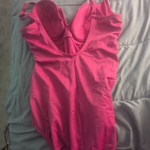 Time and Tru Hot Pink Bra Bodysuit